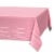 American Greetings Plastic Table Cover - Pink with Stripes Perspective: front
