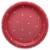 American Greetings Paper Plates 10 Count - Polka Dots on Red Perspective: front