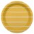 American Greetings Paper Plates 10 Count - Stripes on Yellow Perspective: front