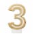 American Greetings Birthday Candle Number 3 Perspective: front