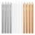American Greetings Birthday Candles Silver White Gold Perspective: front