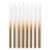 American Greetings Birthday Candles - White and Gold Ombre Perspective: front