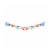 American Greetings 7 Foot Party Banner - Multicolor Paper Fans Perspective: front