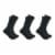 Carhartt Men's Force Midweight Logo Black Crew Socks - L Perspective: front