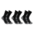 Carhartt® Men's Force Midweight Large Crew Sock Pack - Black Perspective: front