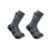 Carhartt® Men's Midweight Synthetic-Wool Blend Large Steel Toe Boot Sock Pack - Navy Perspective: front