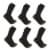 Carhartt® Men's Midweight Large Crew Sock Pack - Black Perspective: front