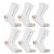 Carhartt® Men's Midweight Large Quarter Sock Pack - White Perspective: front