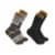 Carhartt® Heavyweight Large Assorted Crew Sock Pack Perspective: front