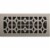 Imperial Templar 4 In. x 10 In. Brushed Nickel Steel Floor Register RG3395 Perspective: front