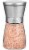 Trudeau Upside Down Pink Himalayan Salt Mill - Clear/Silver Perspective: front