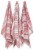 Now Designs Extra Large Red Wovern Cotton Kitchen Dish Towels Perspective: front