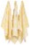 Now Designs Extra Large Wovern Cotton Kitchen Dish Towels - Lemon Yellow Perspective: front