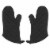 Now Designs Heat Resistant Quilted Oven Mitts Black Set of 2 Perspective: front