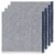 Danica Heirloom Chambray Cotton Napkins - Midnight Blue Perspective: front