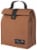 Heirloom 100% Cotton Lunch Bag for Work and School with Magnetic Closure Brown Perspective: front