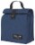 Heirloom 100% Cotton Lunch Bag for Work and School with Magnetic Closure Blue Perspective: front