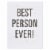 American Greetings (S20) Best Person Ever - Birthday Card Perspective: front