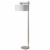 Dainolite Metal Modern 1 Light Satin Chrome Floor Lamp Perspective: front