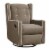 Baby Relax Mikayla Swivel Glider Recliner Chair, Nursery Room, Mocha Perspective: front