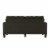 DHP Emily Upholstered Sofa Couch in Gray Perspective: front