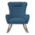 Baby Relax Robbie Rocker Accent Chair with Storage Pockets, Blue Linen Perspective: front