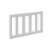 Little Seeds Haven Toddler Guard Rail, White Perspective: front