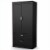 South Shore Acapella Wardrobe Armoire in Pure Black Perspective: front