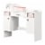 Tiara Makeup Desk-Pure White-South Shore Perspective: front