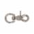 Mibro Kingchain Scissor Snap Round Swivel Nickel Plated Perspective: front