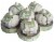 Joie Terracotta Garlic Fresh Pod - White Perspective: front