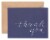 American Greetings Navy Blue Thank You Cards with Kraft-Style Envelopes Perspective: front