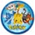 American Greetings Pokemon Disposable Paper Dinner Plates Perspective: front