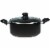 Starfrit Usa Inc Black Saucepan With Lid, 5.3 qt. Perspective: front