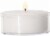Yummi Unscented Clear-Cup Tealights - White Perspective: front