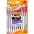 BIC Cristal Xtra Smooth Stic Red Ball Pens, Medium Point (1.0mm), 10-Count Pack Perspective: front