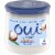 Oui by Yoplait Gluten Free French Style Coconut Whole Milk Yogurt Glass Jar Perspective: front