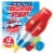 Bomb Pop® Original Cherry Lime & Blue Raspberry Flavor Ice Pops Perspective: front