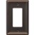 Amerelle Chelsea Rocker Wall Plate - Aged Bronze Perspective: front