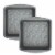 Taste of Home  8 inch Nonstick Metal Square Baking Pan Set of 2 Perspective: front