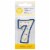 Wilton Numeral 7 Birthday Candle Perspective: front