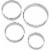 Wilton® 4-Piece Nesting Circle Cookie Cutters Perspective: front