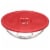 Pyrex Smart Essentials Glass Mixing Bowl - Clear/Red Perspective: front