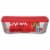 Pyrex® 11-Cup Rectangular Glass Dish With Lid - Clear/Red Perspective: front