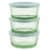 Pyrex Glass Food Storage Dishes Perspective: front