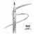 L'Oreal Paris Brow Stylist Micro Ink Pen 642 Dark Brunette Perspective: front