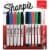 Sharpie® Permanent Markers, Fine and Ultra-Fine Points, Assorted, 10 Count Perspective: front