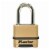Master Lock M175XDLF Heavy Duty Outdoor Combination Lock, 1-1/2 in. Shackle, Brass Finish Perspective: front