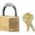 Master Lock® Brass Keyed Padlock Perspective: front