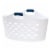 Rubbermaid 1.5 Capacity Flex N Carry Portable Flexible Laundry Basket, White Perspective: front